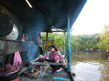 Floating Village on Tonle Sap Lake