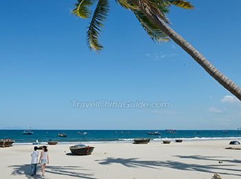 A beach in Danang City