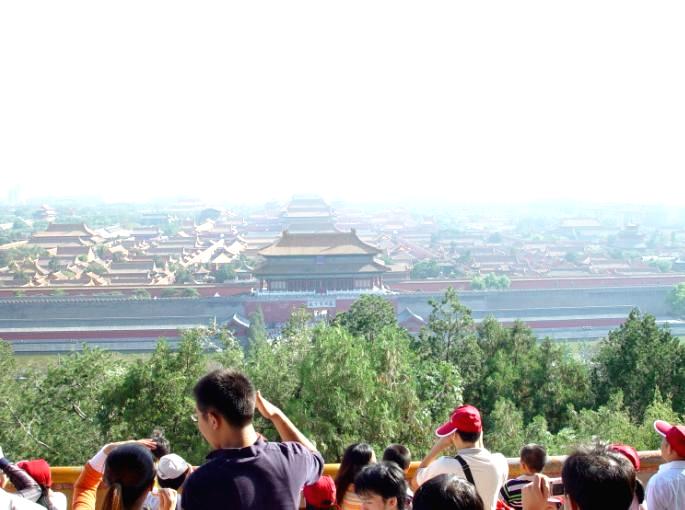 Forbidden City seen from the top of Jingshan