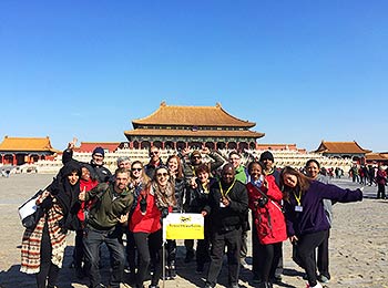 Our group at the Forbidden City
