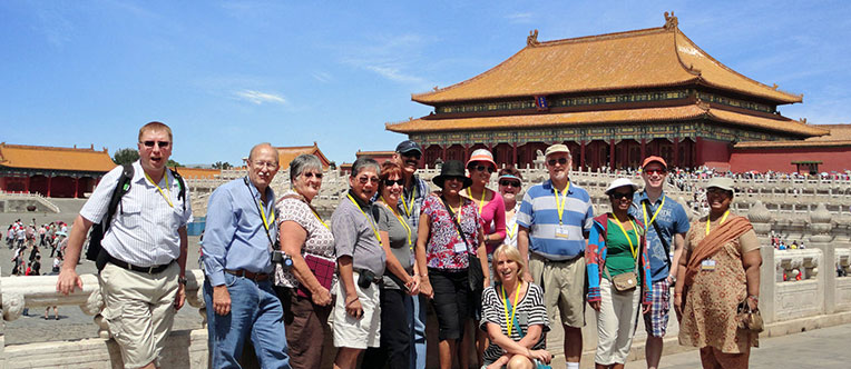 Our guests visiting the majestic Forbidden City