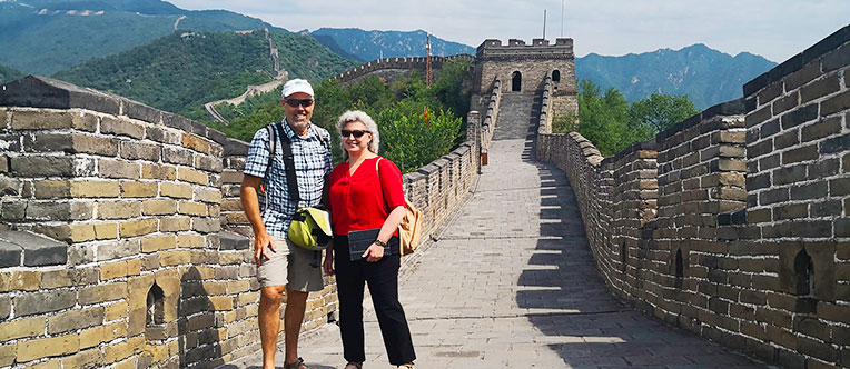 Our guests visiting the Mutianyu Great Wall
