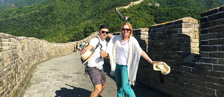 Visit the world-famous Great Wall of China at Mutianyu