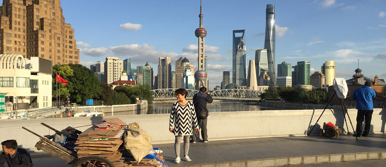 Explore the thriving Bund area
