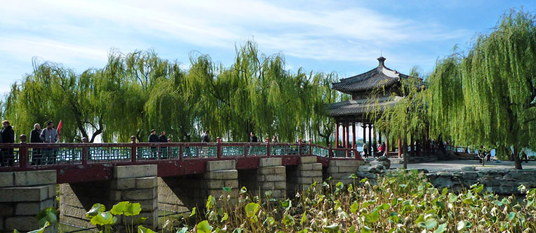 Enjoy the peaceful view of the Summer Palace