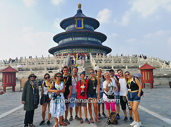 Our group at the Temple of Heaven