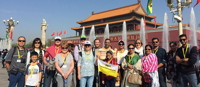 Our group at Tiananmen Square