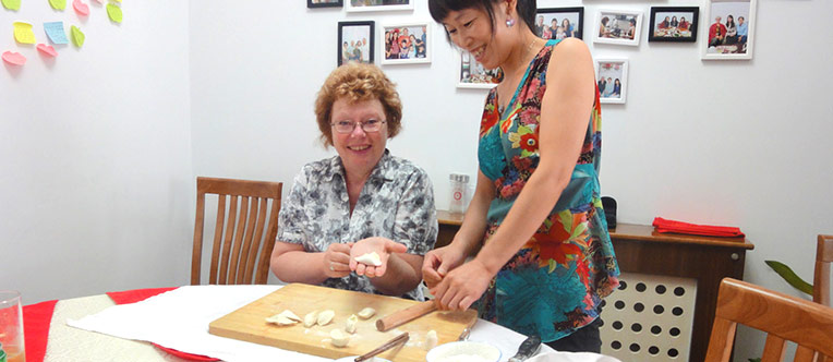 Learn to make dumplings at a local home