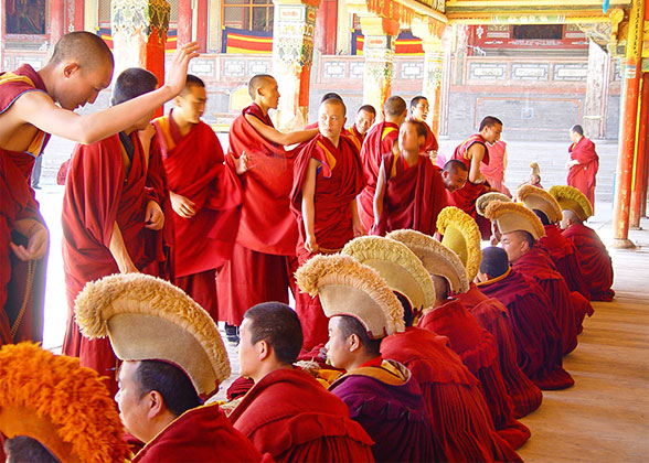 Tibetan Lamas Debating Sutras
