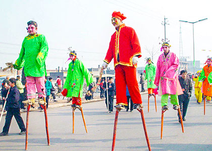 Folk performance in Pingyao