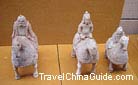 These terra cotta warriors and horses are the oldest armored ones found in China by far. The armors are popular during the Northern Wei Dynasty.