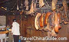 Bacons are popular in Xijiang, the Qianhu Miao Village in Guizhou.