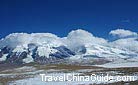 The snow capped peaks on the Pamir Plateau, Xinjiang