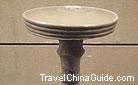 A pottery lamp of the Qin Dynasty, Shaanxi Provincial History Museum.