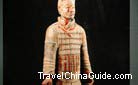 A repaired terracotta soldier