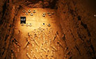 A grave in the Underground Museum of the Mausoleum of Western Han Emperor Liu Qi.