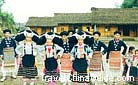Special hair dress of the long-horn Miao people, Guizhou