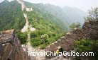 The Jiankou Great Wall is very steep.