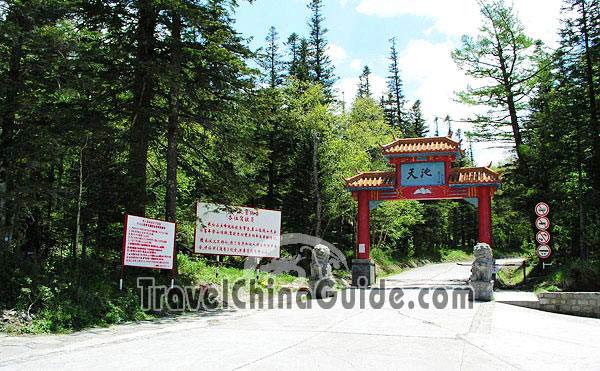 The entrance to the Tianchi Lake, Mt.Changbaishan