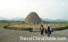 Backing on the Helan Mountain, the West Xia Imperial Tombs are one of the largest imperial tombs in China.
