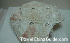 Wall mounted paintings of Thousand Buddha, Hotan Museum in Xinjiang