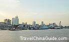 Wuhan is a major stop on the cruise along the Yangtze River with its docks busy with cruise ships berthing at.
