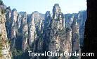 The renowned unique quartz sand peaks in Zhangjiajie Scenic Spot, Hunan
