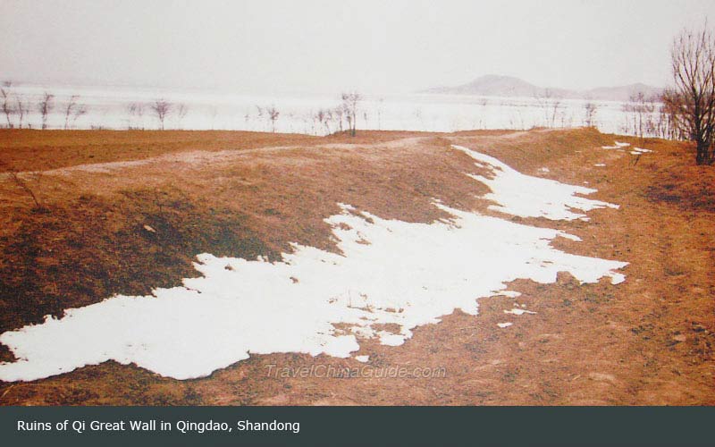 Ruins of Great Wall of the Qi State in Qingdao City, Shandong Province