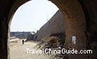 An arched brick built gate of the Great Wall in Yulin, Shaanxi