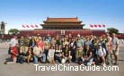 Our clients in front of Tiananmen Square