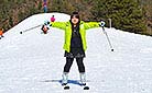 Monica in Zibaishan Ski Resort, Hanzhong, Shaanxi