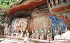 The graceful Sleeping Buddha in Dazu Grottoes