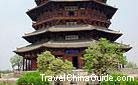 The Wooden Pagoda in Shanxi Province is the existing oldest and highest wooden pagoda-shaped building in China.