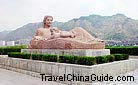 This statue is the symbol of Lanzhou.It symbolizes that yellow river is the mother river of Chinese people.