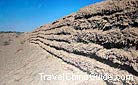Great Wall of the Han Dynasty Built with Sand, Reed and Red Willows