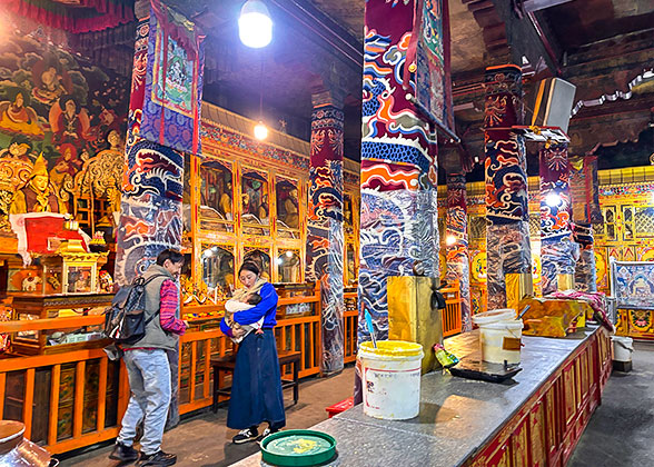 Inside the Drepung Monastery