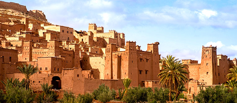 Ait Ben Haddou, Morocco, a UNESCO World Heritage site often featured in travel and cultural explorations, symbolizing the blend of history and modern life.