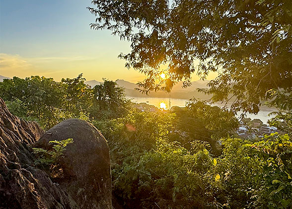 Sunset at Mount Phousi