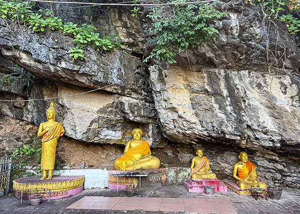 Buddha Statues on the Mount Phousi
