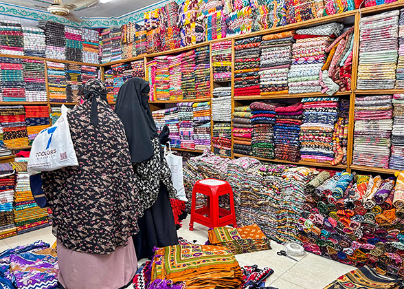 Intricate Batik Fabrics