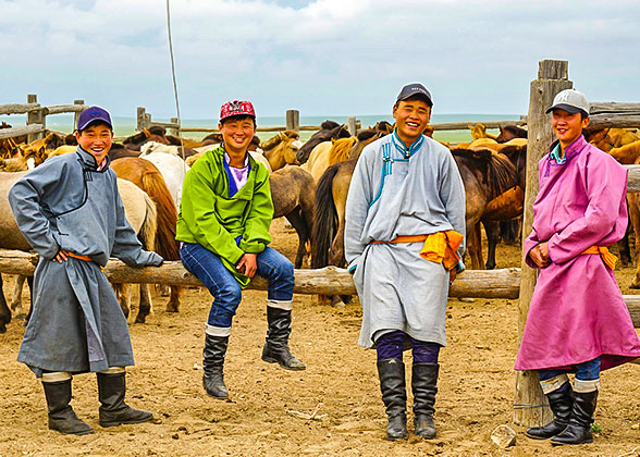 Herdsmen in Mongolia