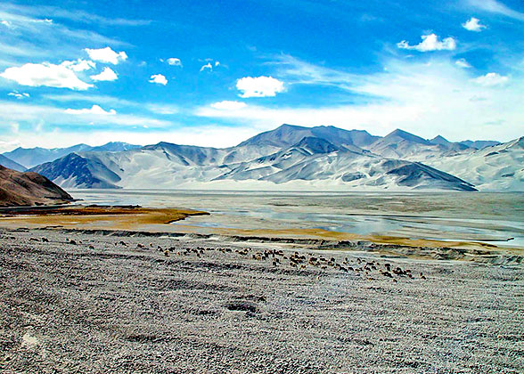 The Pamirs Plateau in Tajikistan