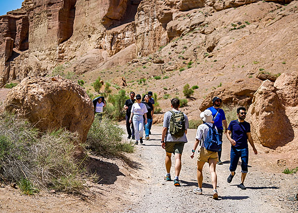 Hiking in Charyn Canyon National Park