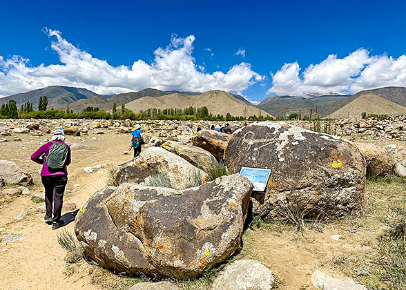 The Petroglyph Museum near the Issyk Kul Lake