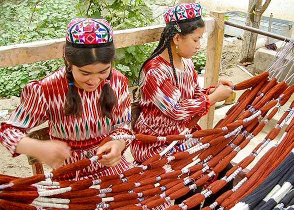 Silk Weaving