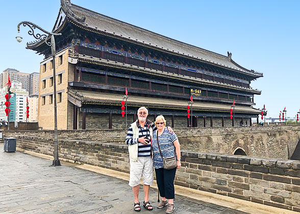 Our Guests at the City Wall