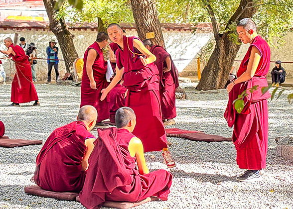 Monks Debating in the Sera Temple