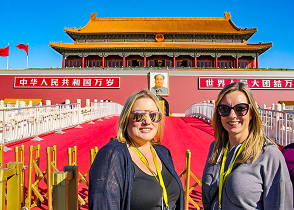 Our Guests at the Tiananmen Square