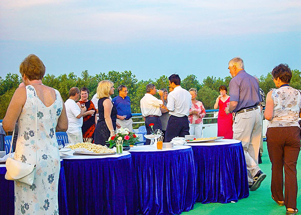 The Welcome Party on the Cruise