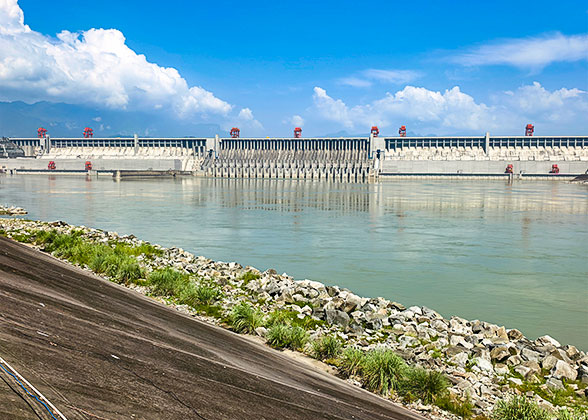 Panoromic View of Three Gorges Dam